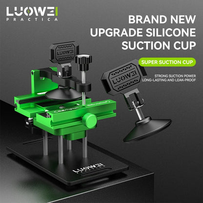 Luowei LW-021 Pro 2in1 Rotary Fixture 360° Rotating Aluminium Alloy Universal Mobile Repair Fixture Back Glass Removal Tool