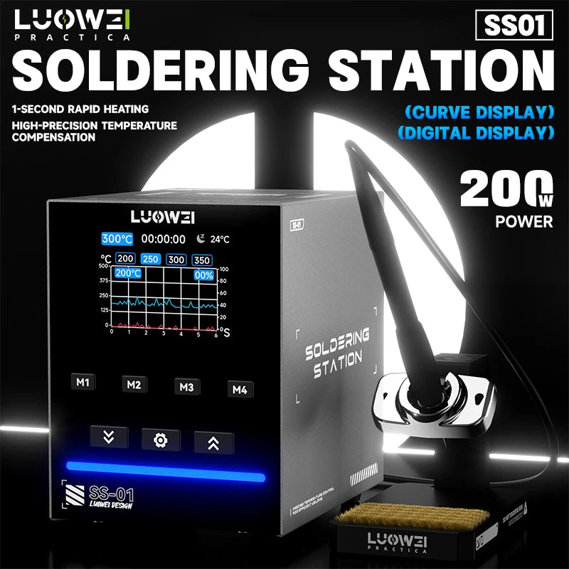Luowei SS01 200W Intelligent Soldering Station with Aging Automatic Detection System