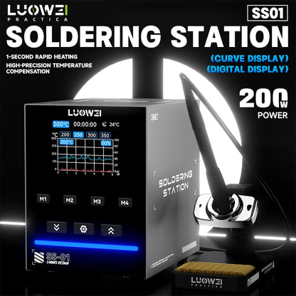 Luowei SS01 200W Intelligent Soldering Station with Aging Automatic Detection System