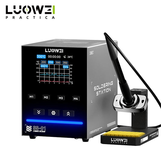Luowei SS01 200W Intelligent Soldering Station with Aging Automatic Detection System