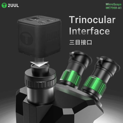 2UUL MC7060-A1 7-60X Trinocular Microscope