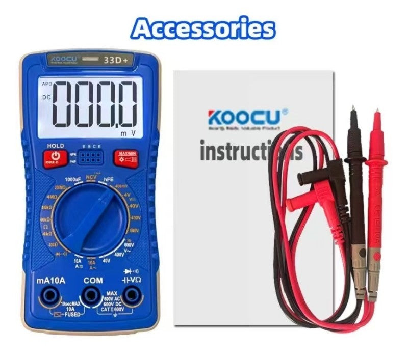 koocu Intelligent High Precision Digital&nbsp;Multimeter MT-33D+