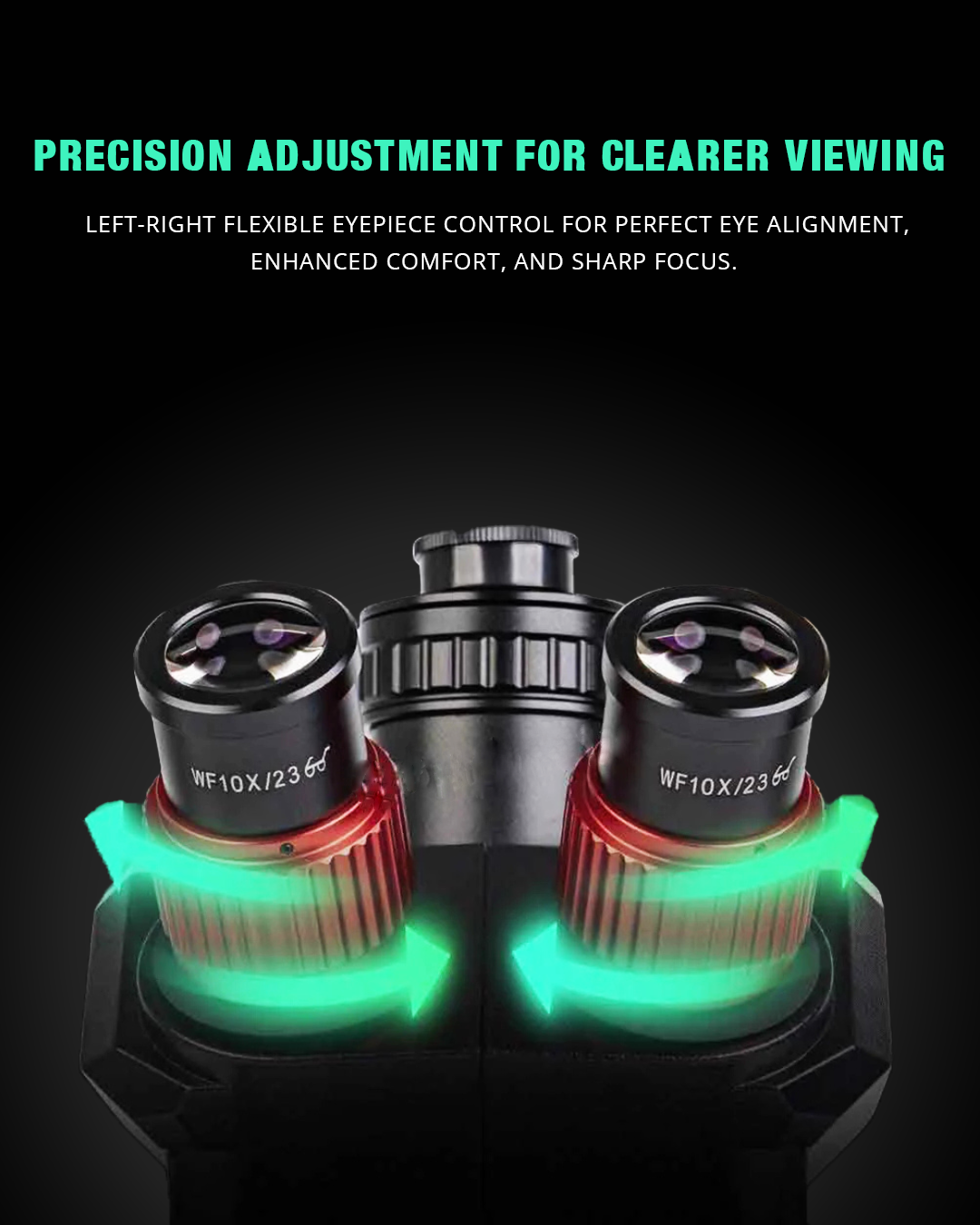 YCS 7060X 7X-60X Trinocular Stereo Microscope with Big Base