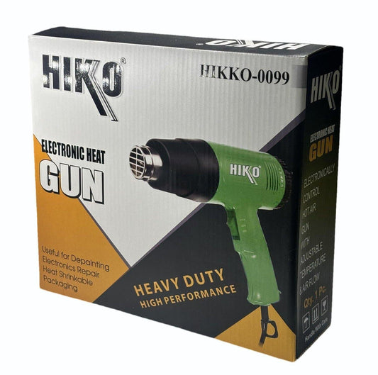 Hiko Heat Gun Machine/Dual Temperature Hot Air Gun for Shrink Wrapping, Packing,Paint Removal,Industrial Use