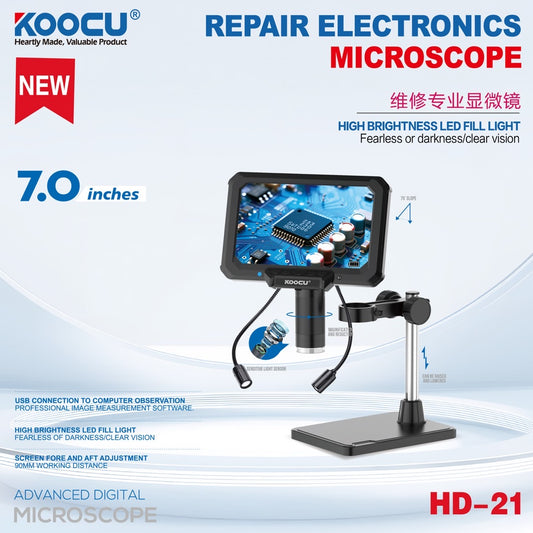KOOCU HD-21 7-inch high-definition microscope