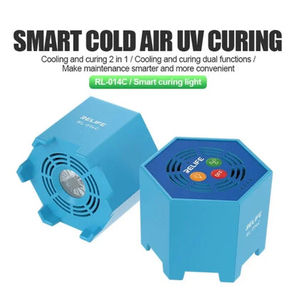 RELIFE RL-014C 2-in-1 Wireless Smart Cold Air UV Curing Light Battery Operate Cooling and UV Curing Lamp