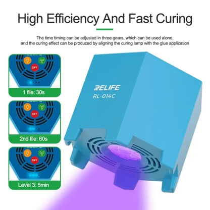 RELIFE RL-014C 2-in-1 Wireless Smart Cold Air UV Curing Light Battery Operate Cooling and UV Curing Lamp