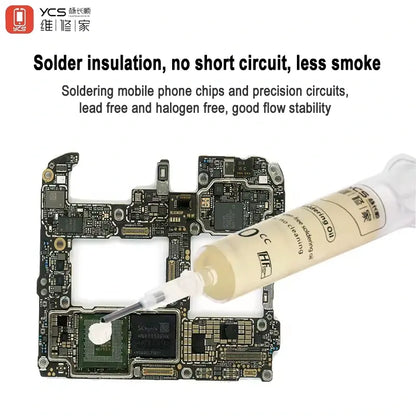 YCS 7ss Soldering Oil Zero Conductive Halogen Free Lead Free Flux Paste For Mobile & Computer IC Chips