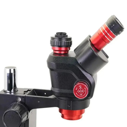 YCS 6558X 6.5X-58X Rotation Trinocular Stereo Zoom Microscope with Big Base