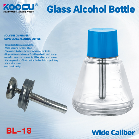 KOOCU BL-18 SOLVENT DISPENSER GLASS BOTTLE