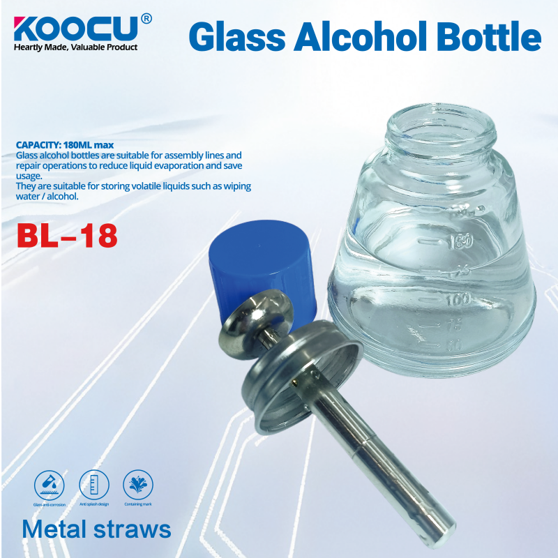 KOOCU BL-18 SOLVENT DISPENSER GLASS BOTTLE
