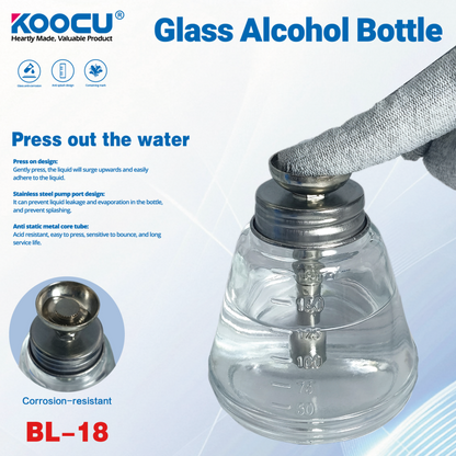 KOOCU BL-18 SOLVENT DISPENSER GLASS BOTTLE