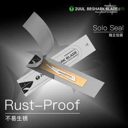 2UUL DA18 BB Shark Blade No.11 (100pcs/pack)