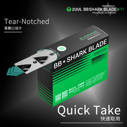2UUL DA18 BB Shark Blade No.11 (100pcs/pack)