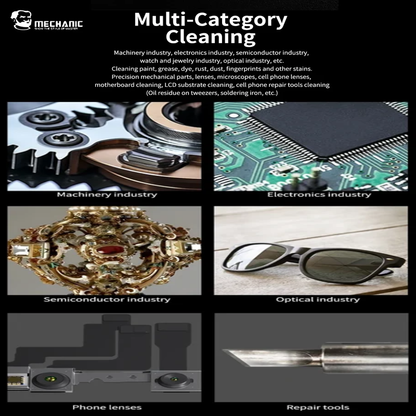 MECHANIC iClean-E08P Ultrasonic Cleaner PCB Camera Glasses Cleaning