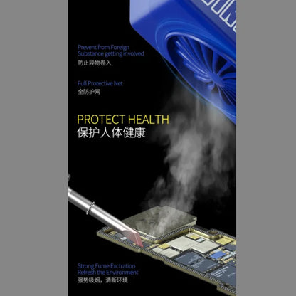 Mechanic 5V3A Windflow Microscope Fume Extraction Instrument 4 Speed Wind Fan Clean Solder Smoke Absorber