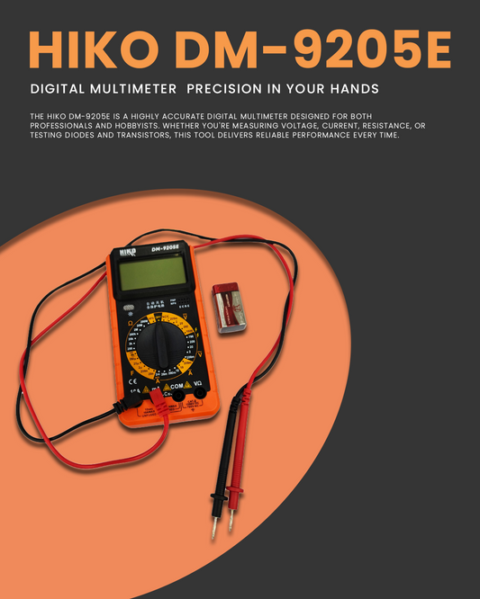 HIKO DM-9205E Digital Multimeter – Precision in Your Hands