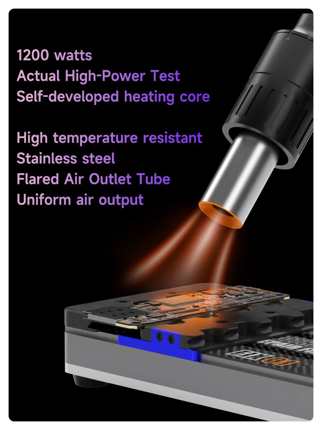 MASTERGO VC100 Intelligent digital heat gun desoldering station