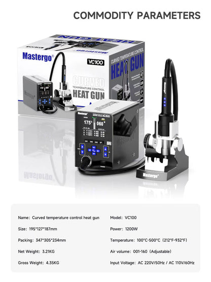 MASTERGO VC100 Intelligent digital heat gun desoldering station