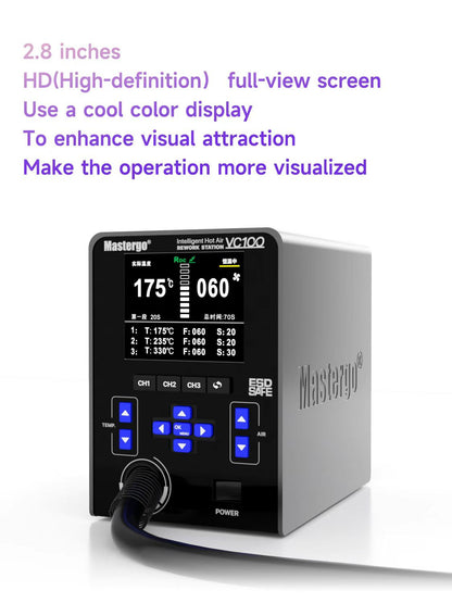 MASTERGO VC100 Intelligent digital heat gun desoldering station
