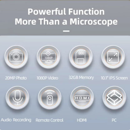 Koocu KC-HD31 10.1-Inch HD Display Microscope With 50X-1500X Continuous Magnification