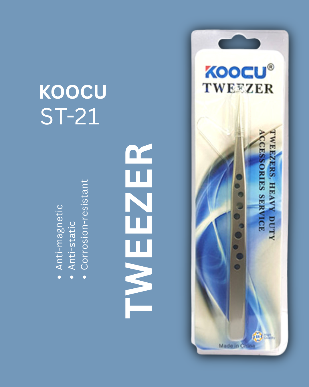 Koocu ST-21 Tweezer With Fine Tip Original