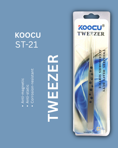 Koocu ST-21 Tweezer With Fine Tip Original