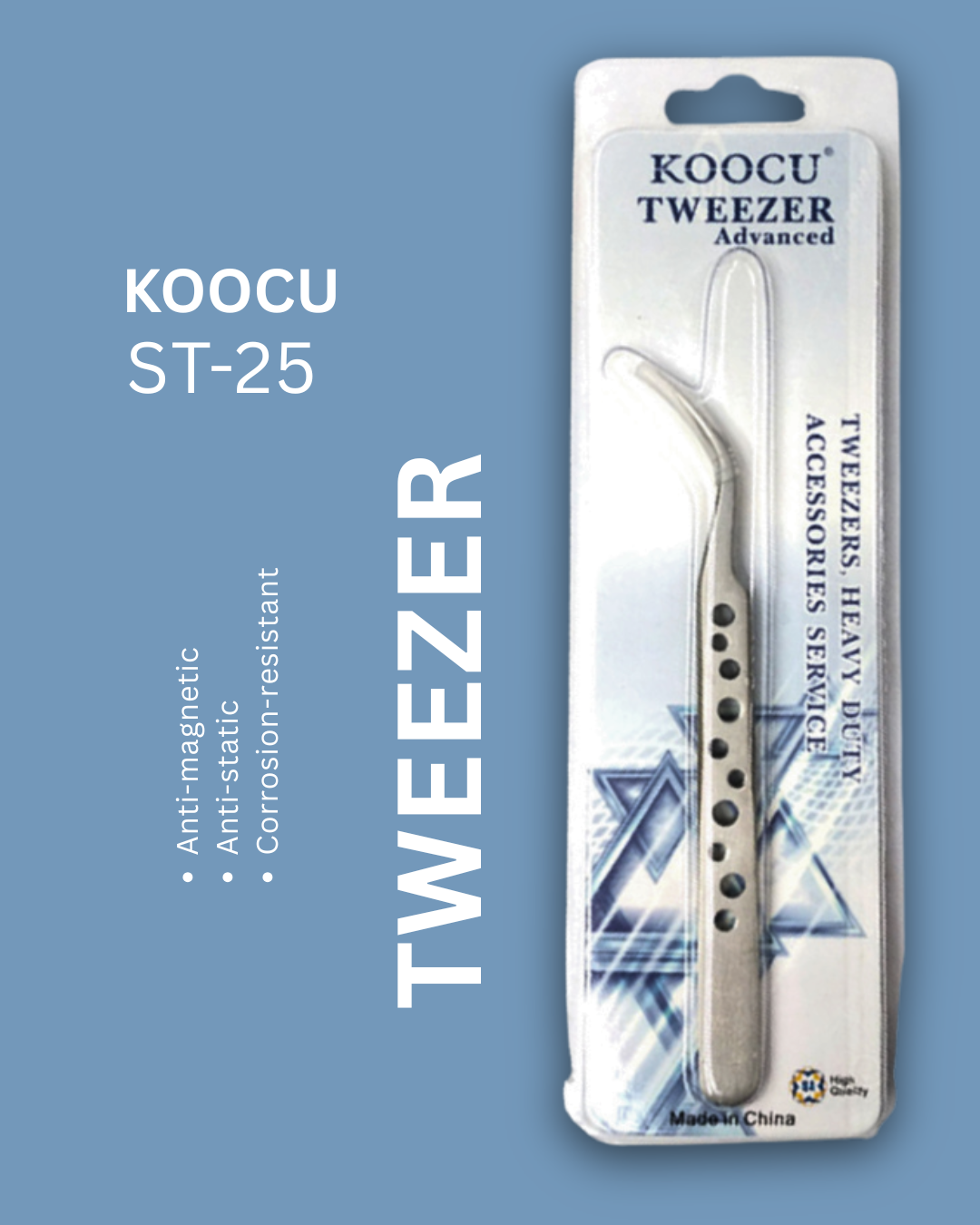 Koocu ST-25 Tweezer Curved