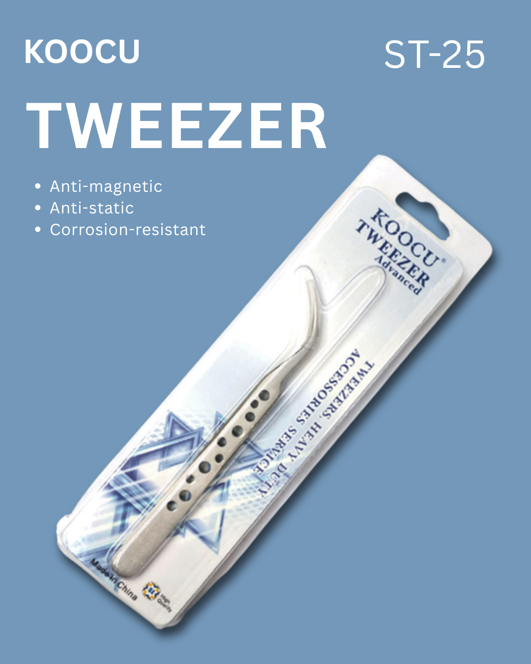 Koocu ST-25 Tweezer Curved