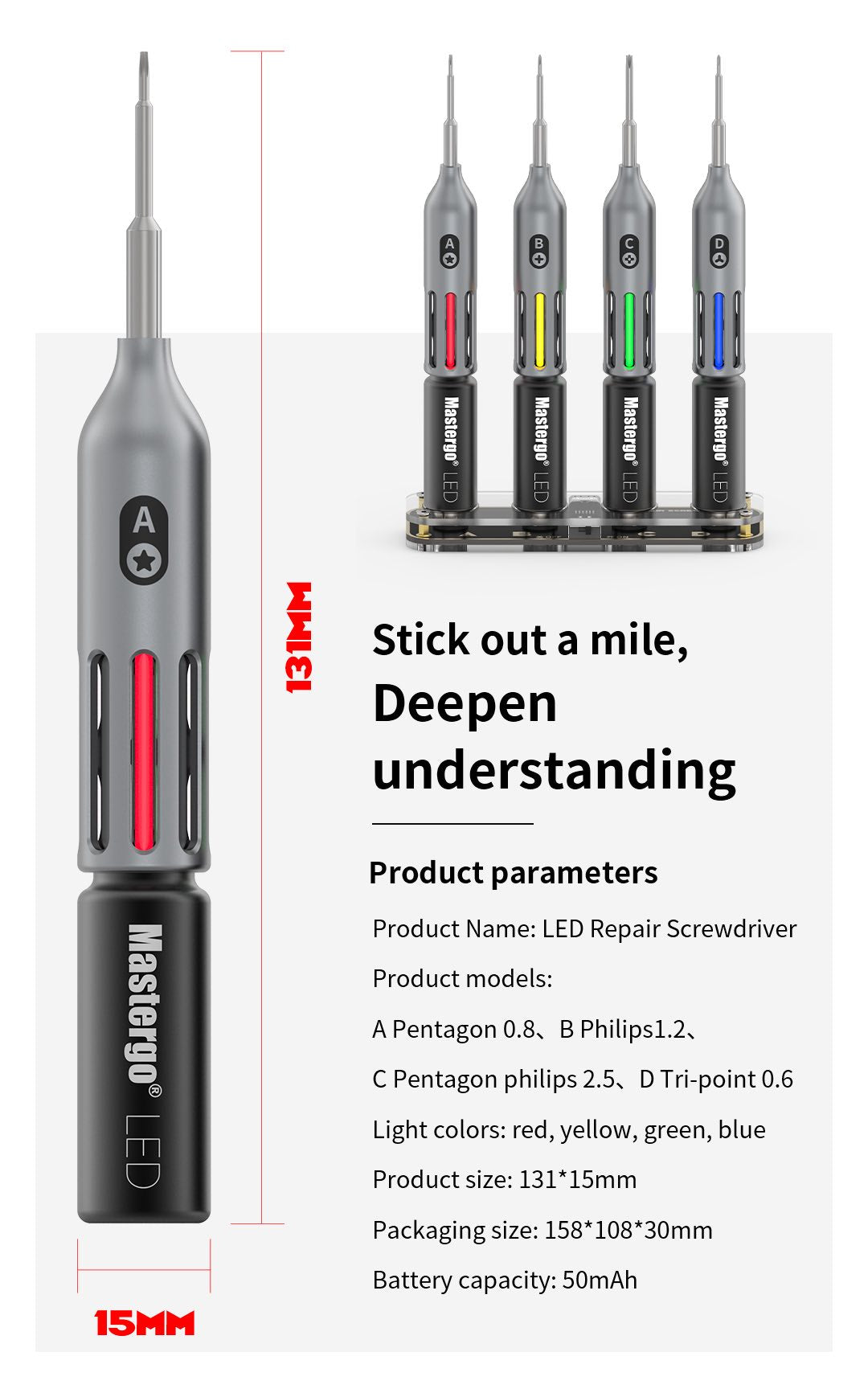 Mastergo LED Repair Screwdriver-Firefly-S1
