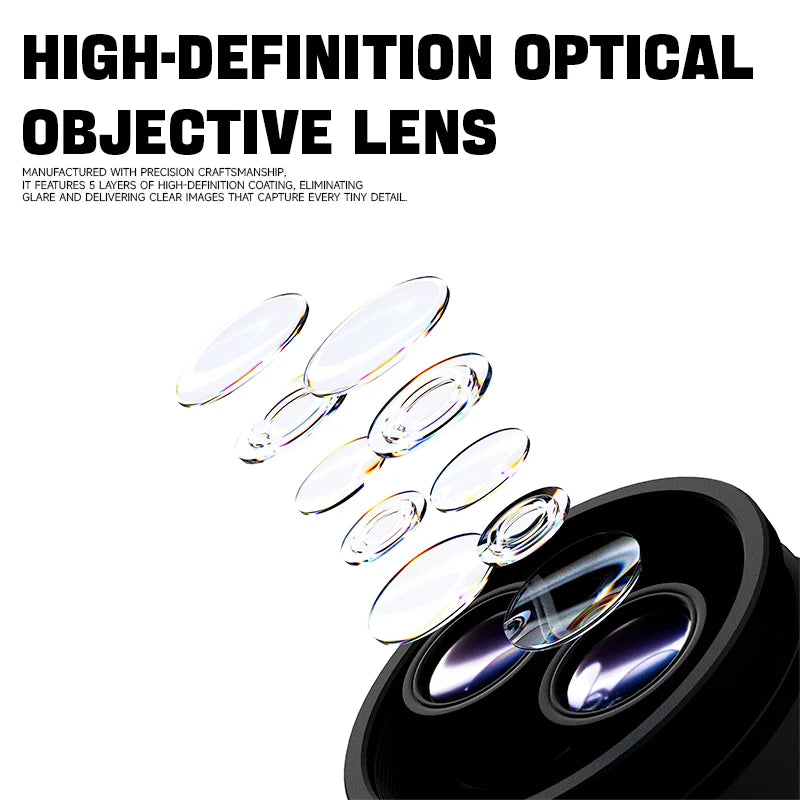 LUOWEI 7-68X Geek Future Series Trinocularhigh- definition Galileo microscopeLW-TR03-B3TV