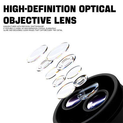 LUOWEI 7-68X Geek Future Series Trinocularhigh- definition Galileo microscopeLW-TR03-B3TV