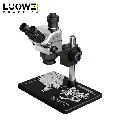 LUOWEI 7-68X Geek Future Series Trinocularhigh- definition Galileo microscopeLW-TR03-B3TV