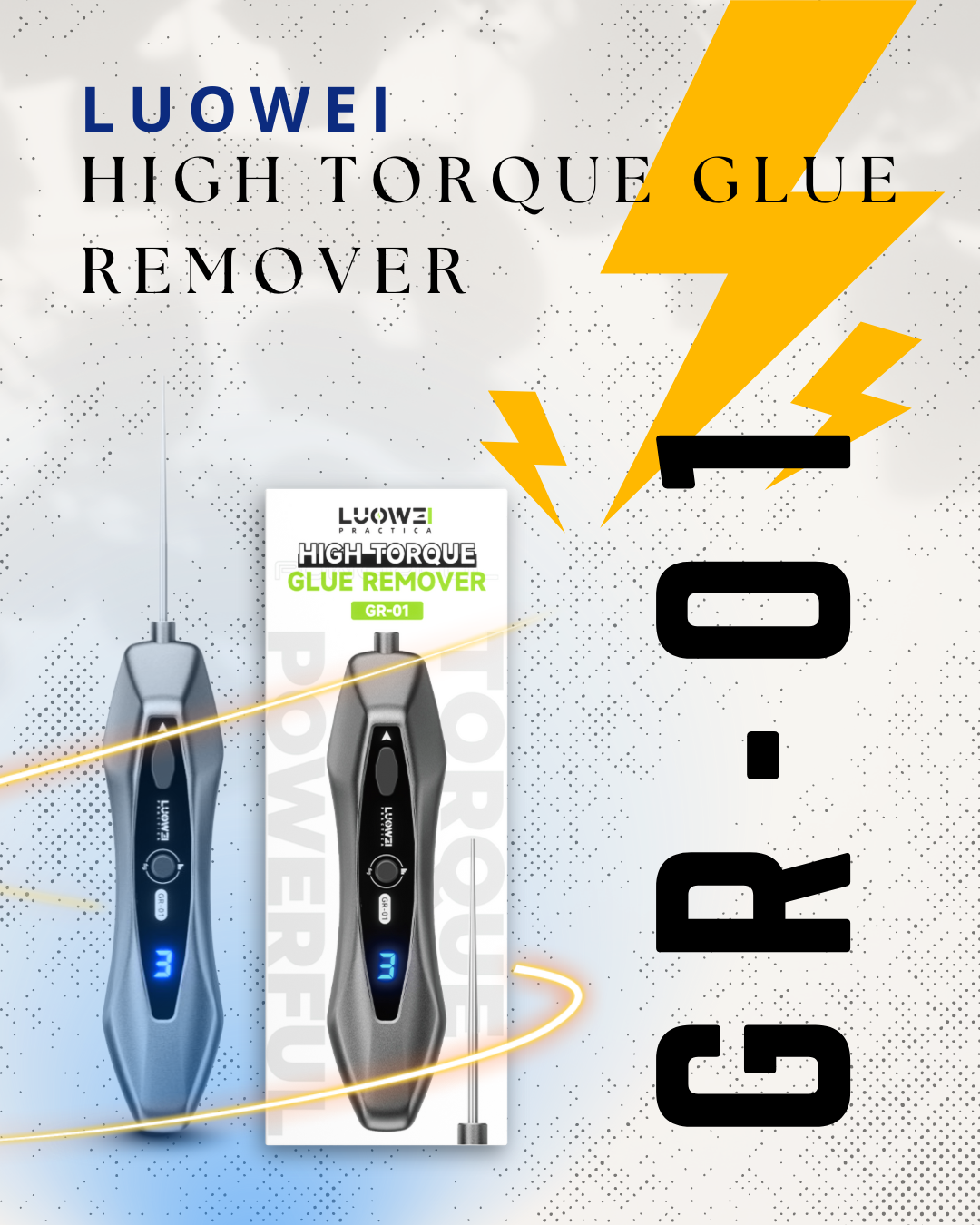 GR-01 HIGH TORQUE GLUE REMOVER