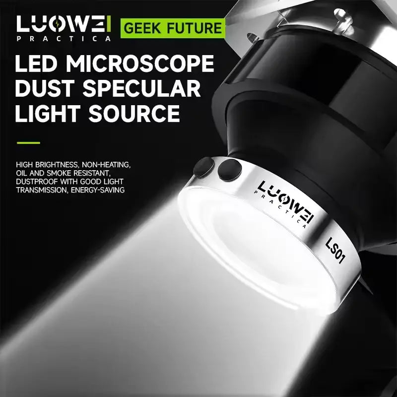 Luowei LS01 Microscope LED Light Dust Specular Light Source Bright Microscope Lamp