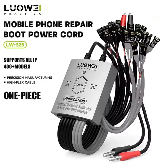 Luowei LW-325 Fast Power Boot Cable For iPhone 6-16 Pro Max & Samsung Huawei Xiaomi 400+ Android Models