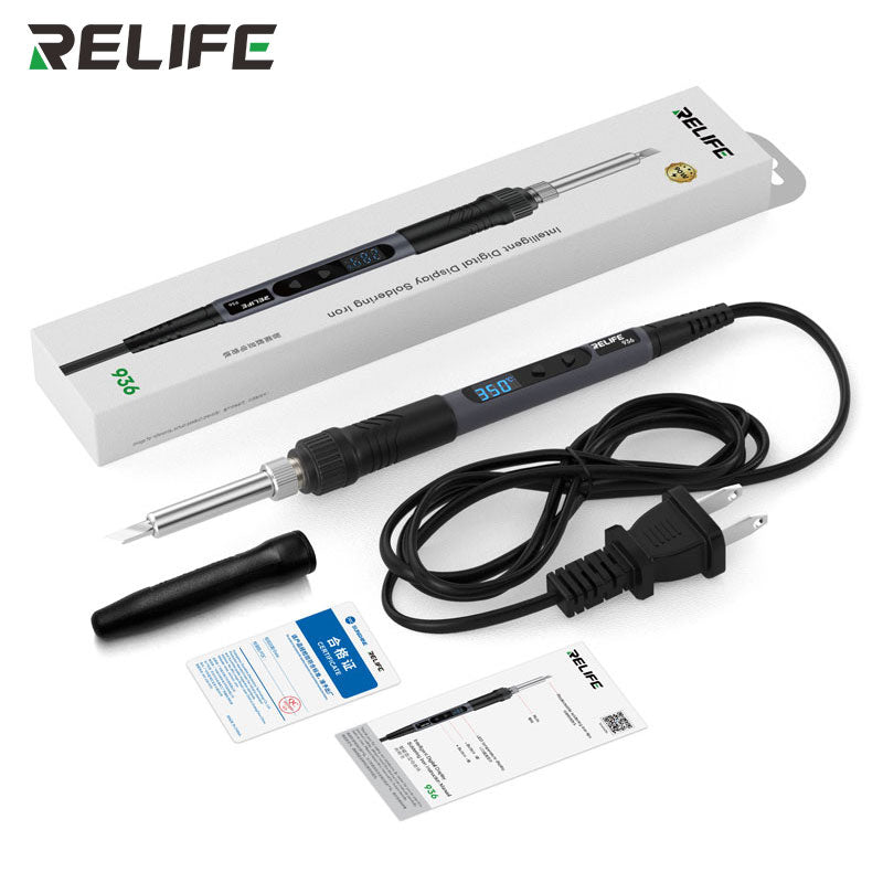 RELIFE 936 Intelligent digital soldering iron 90w