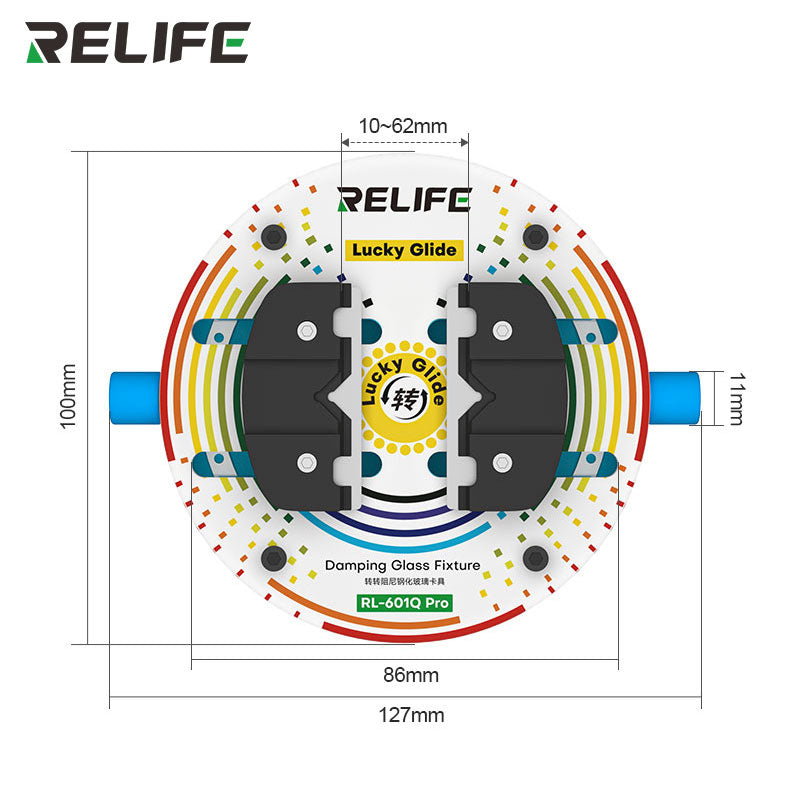 RELIFE RL-601Q Pro Rotating Damping Tempered Glass Fixture