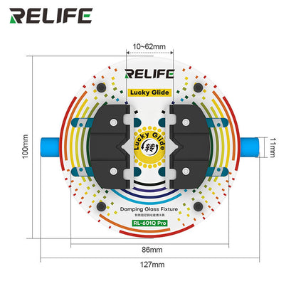 RELIFE RL-601Q Pro Rotating Damping Tempered Glass Fixture