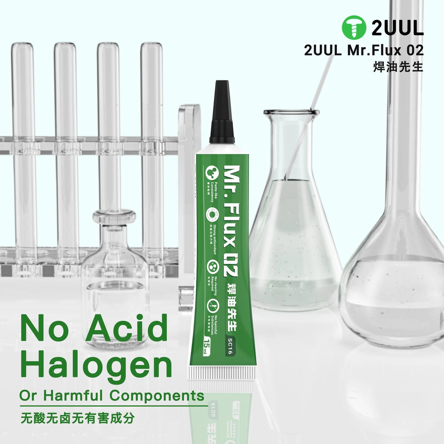 2UUL SC16 Mr. Flux 002 Antioxidant Flux for PCB Repair