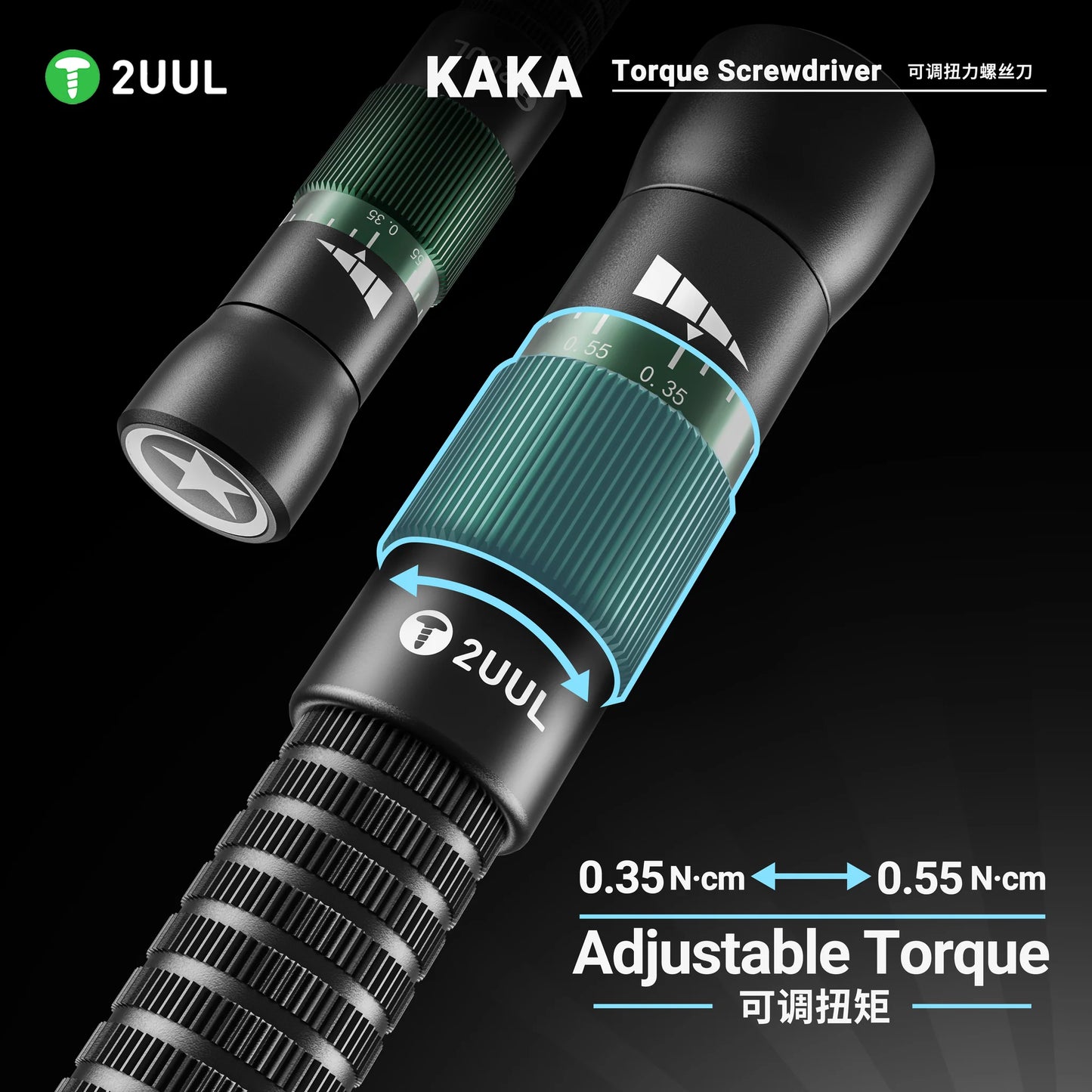 2UUL SD21 KAKA Torque Screwdriver for Phone Repair Pentalobe 0.8mm