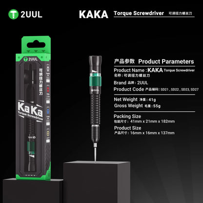2UUL SD21 KAKA Torque Screwdriver for Phone Repair Pentalobe 0.8mm