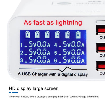 SS-304Q 6-Port USB FAST CHARGER