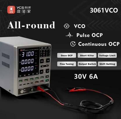 YCS 3061 VCO Adjustable DC Power Supply 30V 6A with OCP Protection for Phone Repair Digital Multifunctional Voltage Current Test