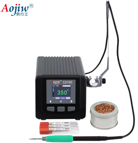 Aojiw C210D Precision Digital Display Thermostatic Welding Station New Mobile Notebook Repair Soldering Iron Transformer Core