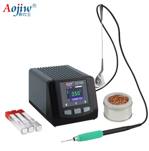 Aojiw C210D Precision Digital Display Thermostatic Welding Station New Mobile Notebook Repair Soldering Iron Transformer Core