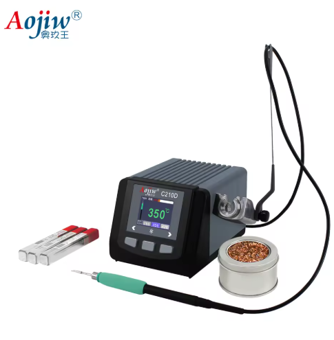 Aojiw C210D Precision Digital Display Thermostatic Welding Station New Mobile Notebook Repair Soldering Iron Transformer Core