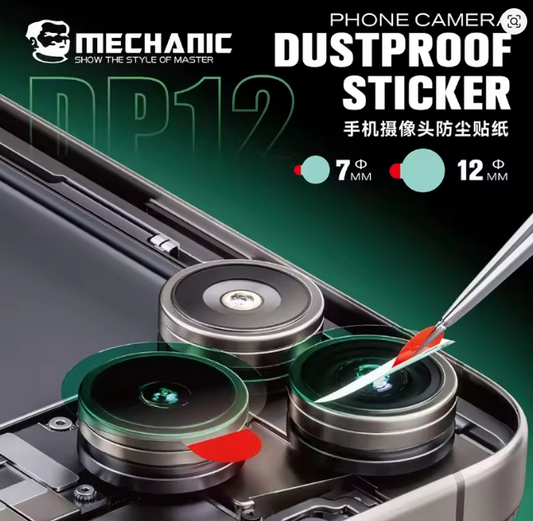 MECHANIC DP12 1000PCS/Pack Phone Camera Protective Sticker Suitable For Rear/Front Camera Repair Anti-Scratch and Dust-Proof
