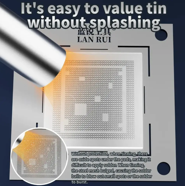 Lanrui P08 High temperature Resistant Explosion Proof Solder Tin Gasket Glass