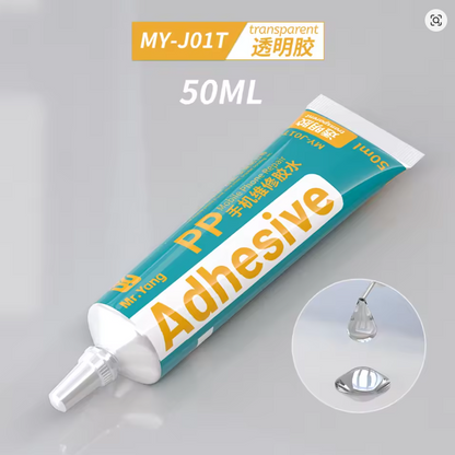 Mr Yang MY-J01T Specialized for Phone Frame/Back Cover/Bracket Bonding | Professional Mobile Repair Adhesive (TRANSPARENT)